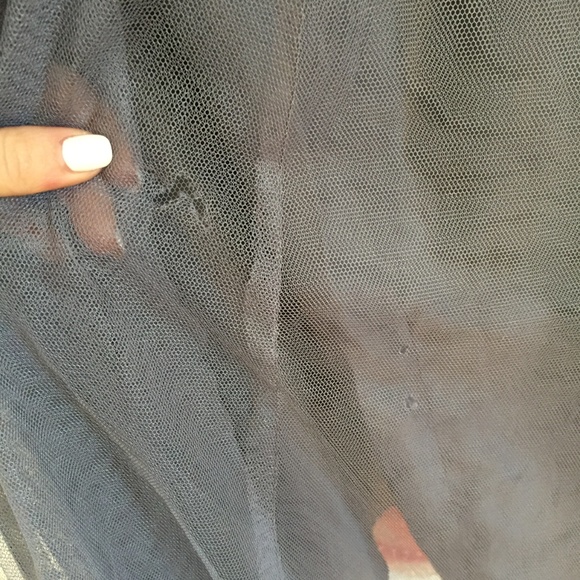 Jenny Yoo Louise Grey "Carbon" Tulle Maxi Skirt - Picture 4 of 6